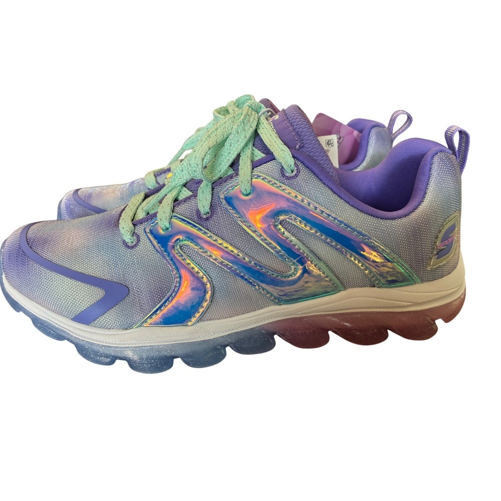 S Sport by Skechers Sneakers Womens 5 Purple Iridescent NWT Athletic Trainers
